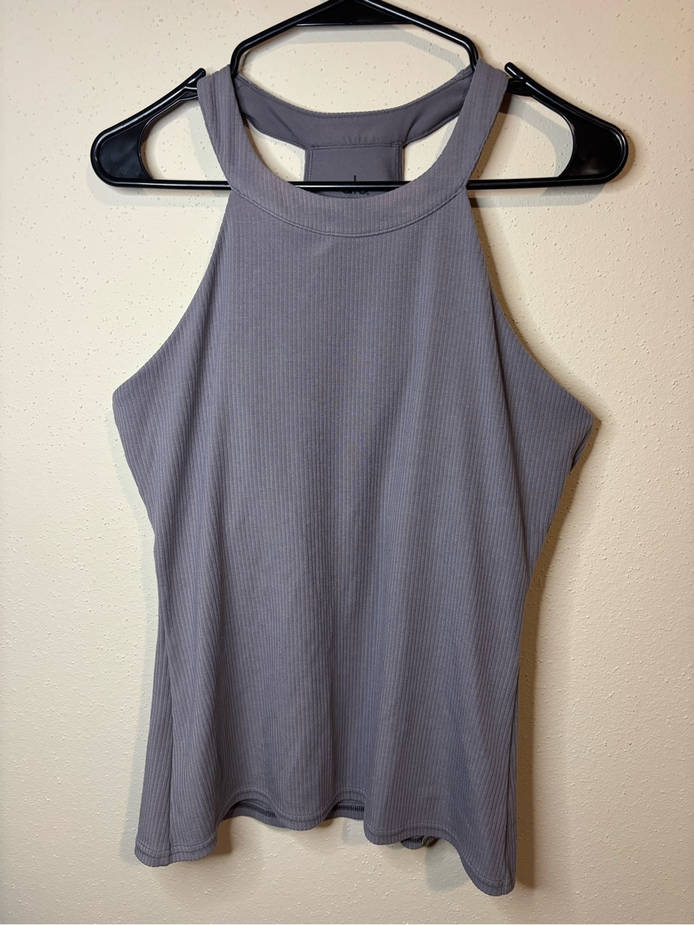 ALO Yoga Ribbed Racerback Tank in Grey - Picture 2 of 3